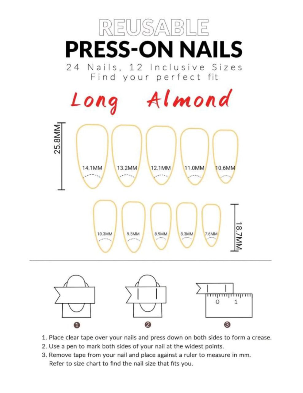 98pcs Y2K Crystal Cat Eye Press-On Nails Set – Glossy Almond Shape | Mixed Colors with Adhesive Tab & Nail File