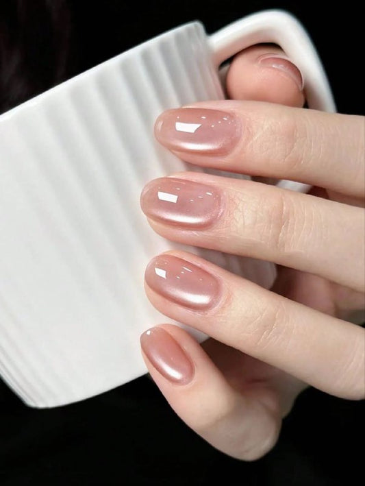 shein nails - fake nails - short nails - oval nails