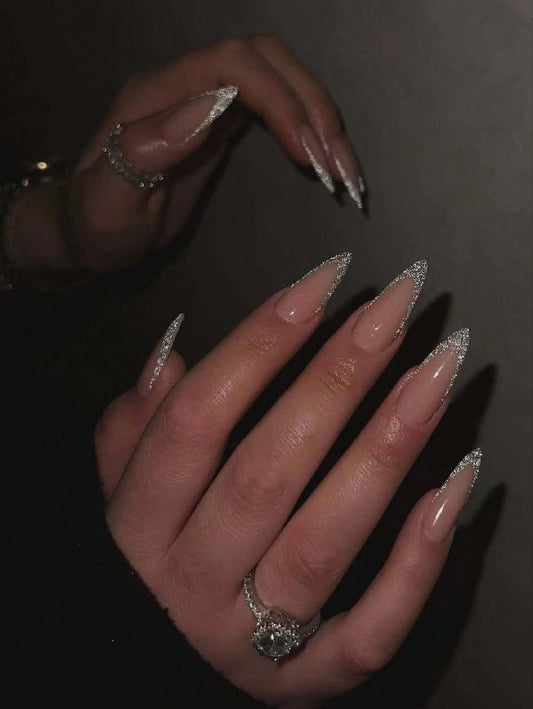 shein nails - fake nails - french nails